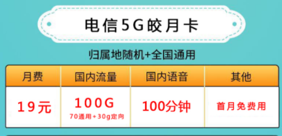 手機(jī)流量卡有什么套餐推薦？ 19元100G的套餐介紹電信清風(fēng)卡300G大流量上網(wǎng)卡