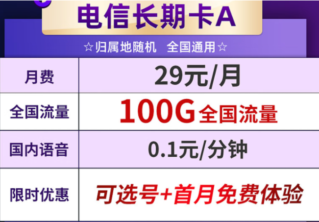 電信爆款流量王卡 19元即可享130G全國(guó)流量+0.1元/分鐘通話+可選號(hào)+首月免費(fèi)體驗(yàn) 流量省心用