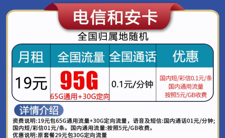 中國電信和安卡、喜顏卡套餐介紹 實(shí)用優(yōu)惠的手機(jī)上網(wǎng)卡低至19元全國流量不限速