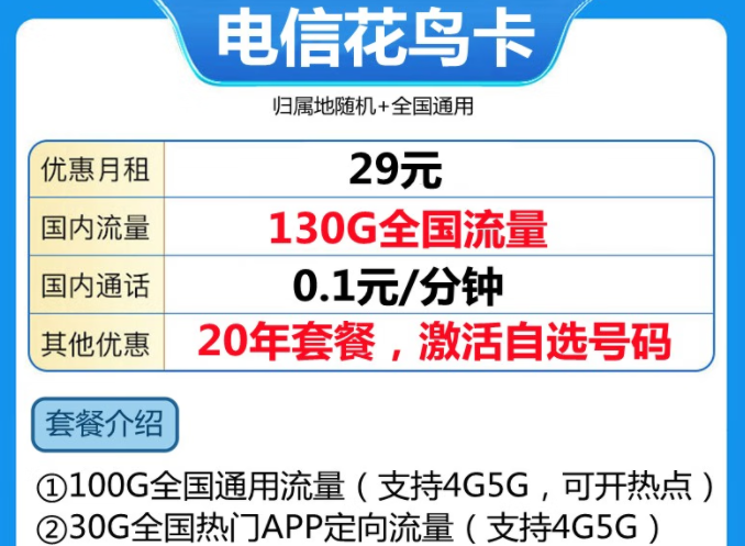 手機卡注銷后話費怎么退呀？電信長期套餐20年29元100G通用+30G定向