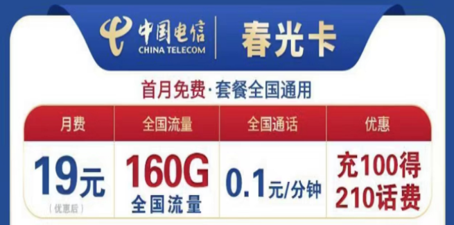 為什么流量卡的流量用的那么快？電信19元160G春光卡+首月免費+全國可用不限速