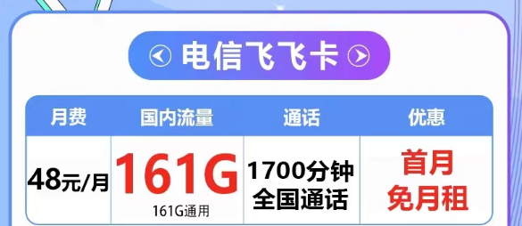 擁有超多語音的電信飛飛卡48元161G通用+1700分鐘|5G夢凡卡29元125G+長期可用