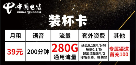 有合約期的流量卡就不好用？河北專用電信裝杯卡39元20G通用+260G省內+可選號