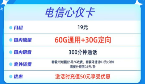 流量卡到手要盡快激活嗎？電信心儀卡19元90G+300分鐘通話+包郵