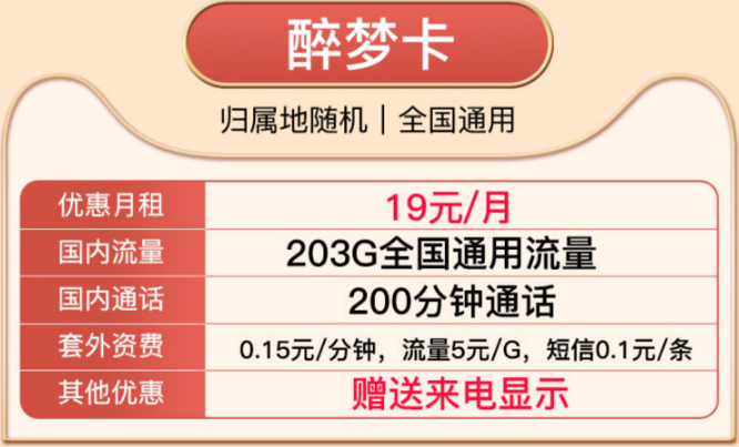 驚爆好卡！超大流量純通用|享"聯(lián)通醉夢卡、醉陽卡"豪華套餐