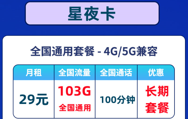 優(yōu)惠好卡推薦！聯(lián)通星夜卡全通用流量+聯(lián)通超炫卡可選號碼|包郵到家