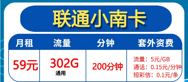 聯(lián)通流量卡申請(qǐng)|29元103G、59元302G|全通用無定向！